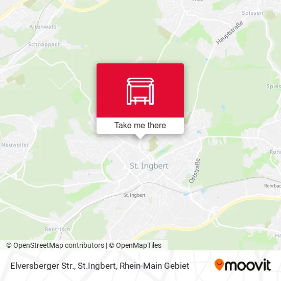 Карта Elversberger Str., St.Ingbert