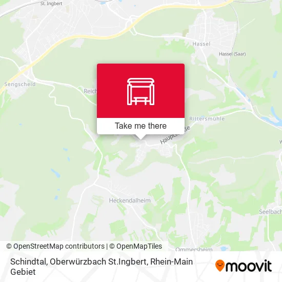 Карта Schindtal, Oberwürzbach St.Ingbert