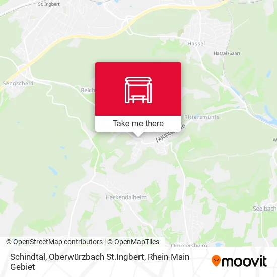 Карта Schindtal, Oberwürzbach St.Ingbert