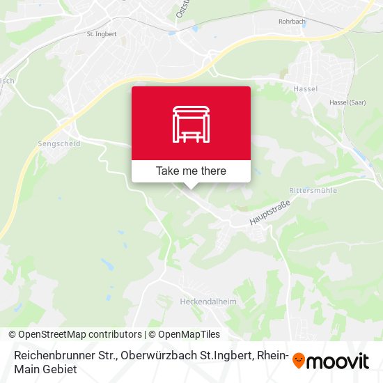 Карта Reichenbrunner Str., Oberwürzbach St.Ingbert