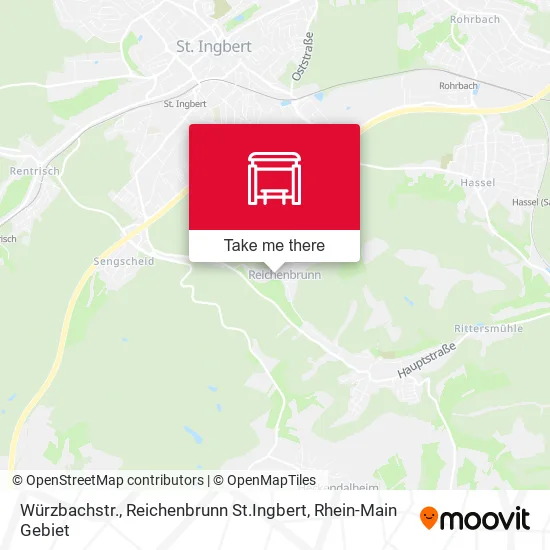 Карта Würzbachstr., Reichenbrunn St.Ingbert