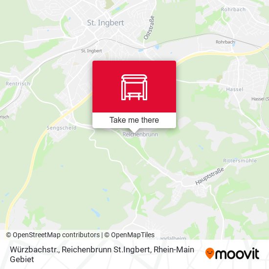 Карта Würzbachstr., Reichenbrunn St.Ingbert