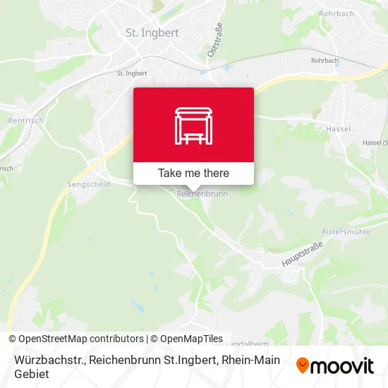 Карта Würzbachstr., Reichenbrunn St.Ingbert