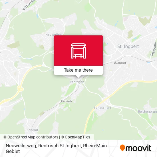 Карта Neuweilerweg, Rentrisch St.Ingbert