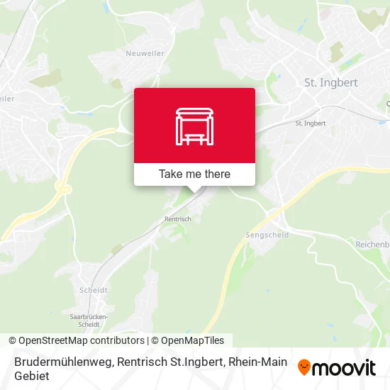 Карта Brudermühlenweg, Rentrisch St.Ingbert