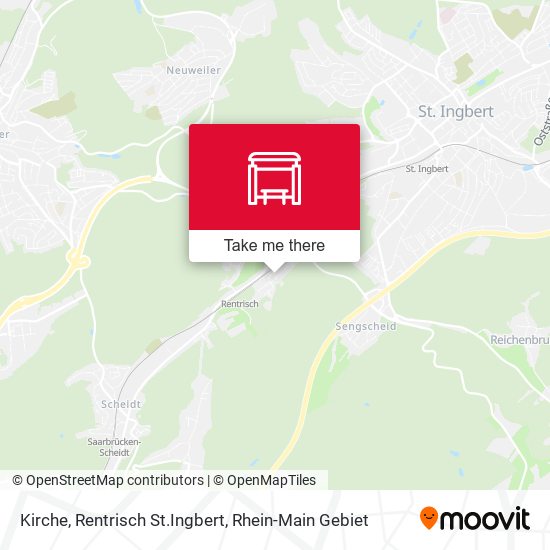 Kirche, Rentrisch St.Ingbert map