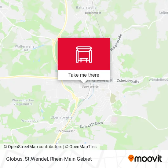 Карта Globus, St.Wendel