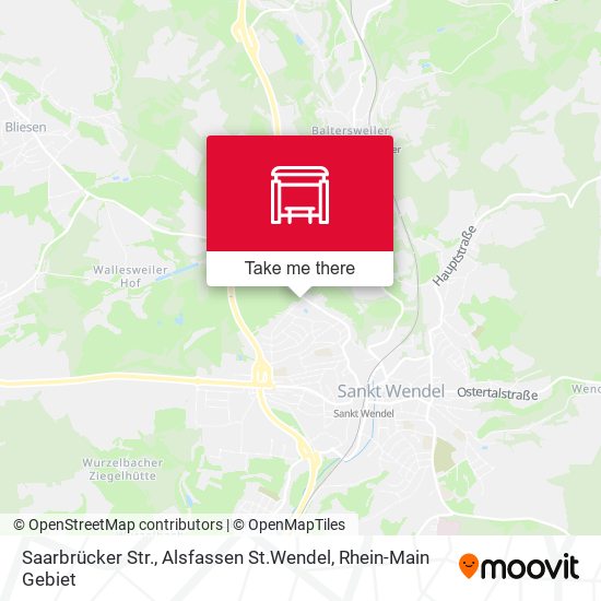 Saarbrücker Str., Alsfassen St.Wendel map
