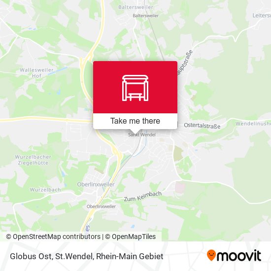 Globus Ost, St.Wendel map