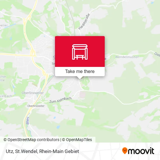 Utz, St.Wendel map