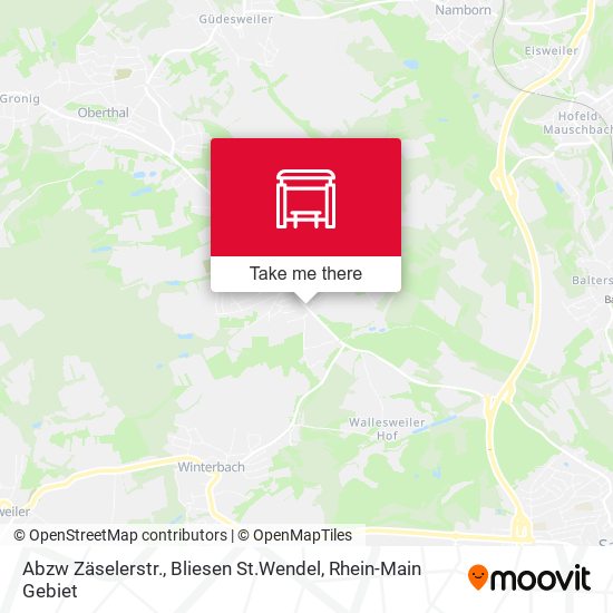 Abzw Zäselerstr., Bliesen St.Wendel map