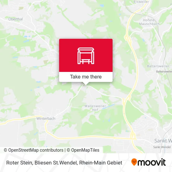 Roter Stein, Bliesen St.Wendel map