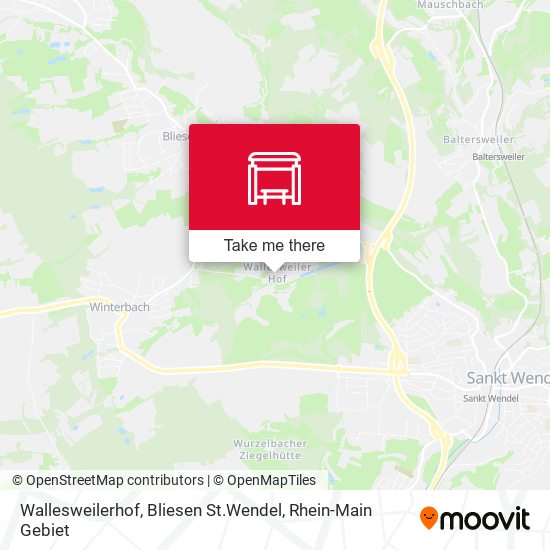 Wallesweilerhof, Bliesen St.Wendel map