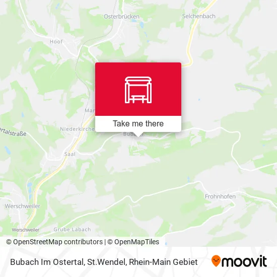 Карта Bubach Im Ostertal, St.Wendel