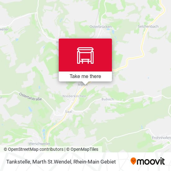 Tankstelle, Marth St.Wendel map