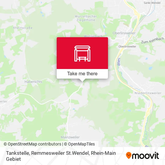 Карта Tankstelle, Remmesweiler St.Wendel