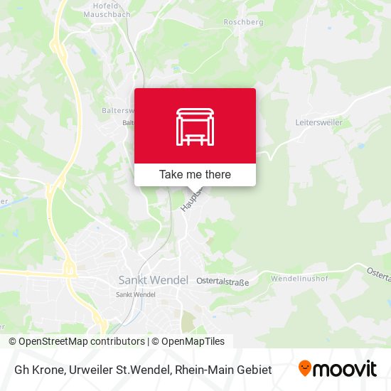 Gh Krone, Urweiler St.Wendel map