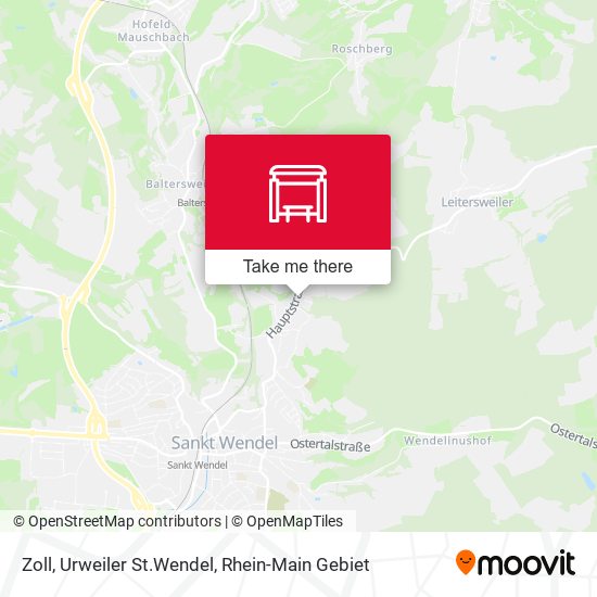 Zoll, Urweiler St.Wendel map