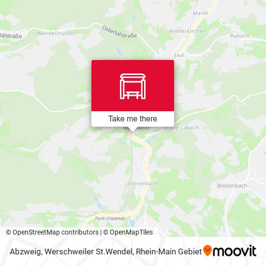 Abzweig, Werschweiler St.Wendel map