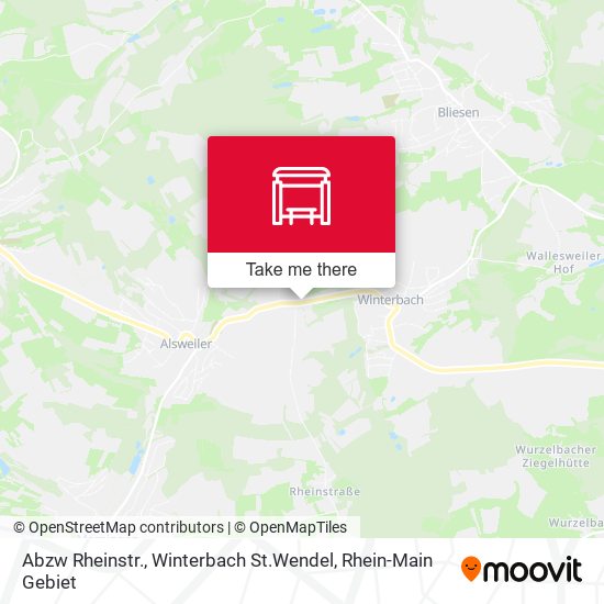 Abzw Rheinstr., Winterbach St.Wendel map