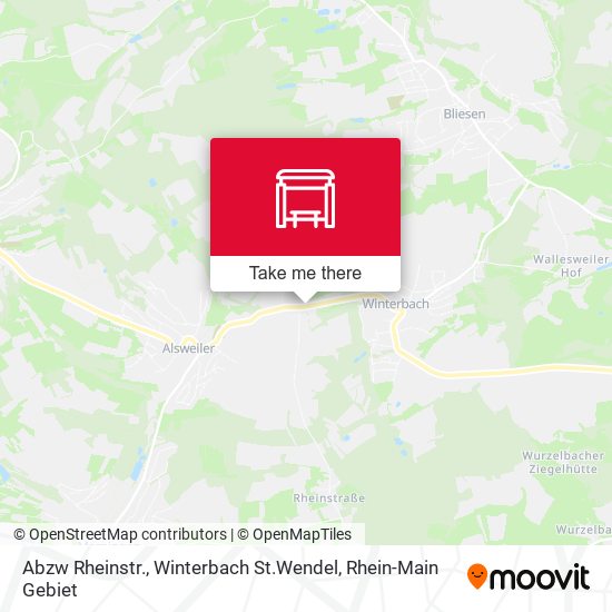 Карта Abzw Rheinstr., Winterbach St.Wendel