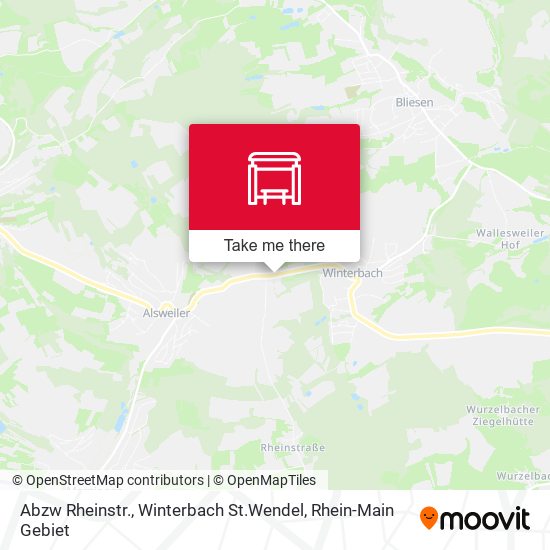 Abzw Rheinstr., Winterbach St.Wendel map