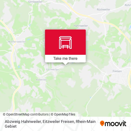 Карта Abzweig Hahnweiler, Eitzweiler Freisen