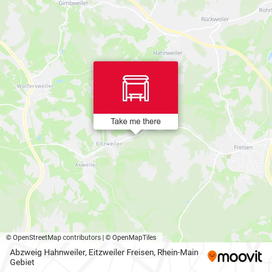 Карта Abzweig Hahnweiler, Eitzweiler Freisen