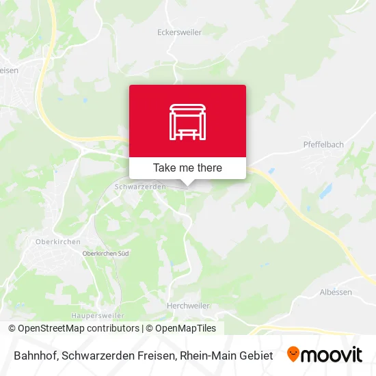 Карта Bahnhof, Schwarzerden Freisen