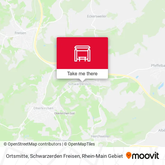 Карта Ortsmitte, Schwarzerden Freisen