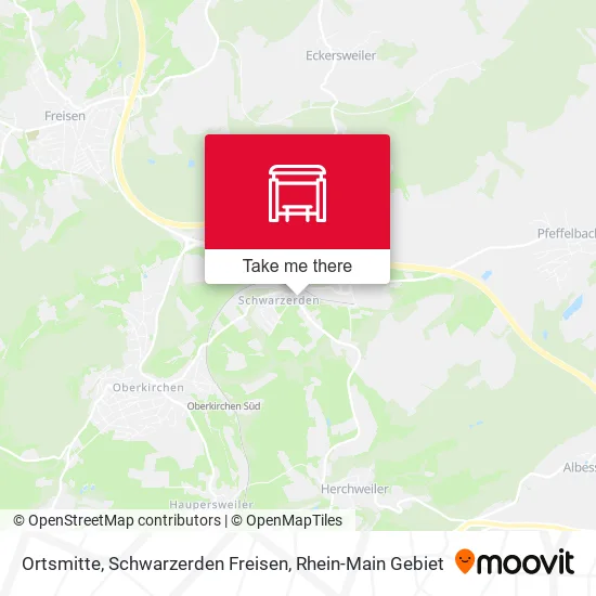 Карта Ortsmitte, Schwarzerden Freisen