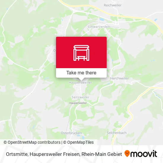 Карта Ortsmitte, Haupersweiler Freisen