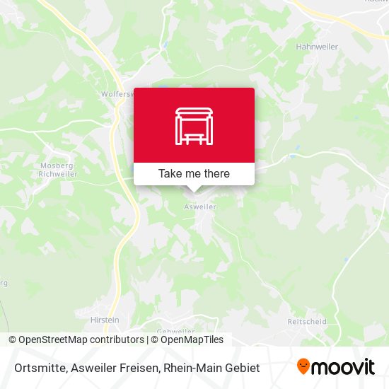 Карта Ortsmitte, Asweiler Freisen