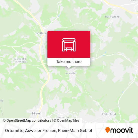 Карта Ortsmitte, Asweiler Freisen