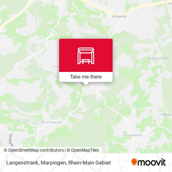 Карта Langenstrank, Marpingen