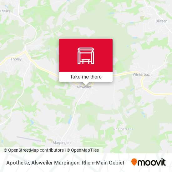 Apotheke, Alsweiler Marpingen map
