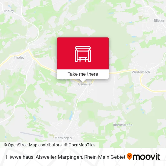 Карта Hiwwelhaus, Alsweiler Marpingen