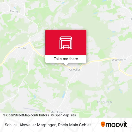 Карта Schlick, Alsweiler Marpingen