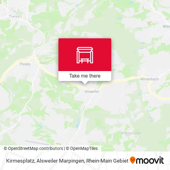 Карта Kirmesplatz, Alsweiler Marpingen