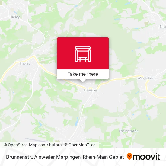 Карта Brunnenstr., Alsweiler Marpingen
