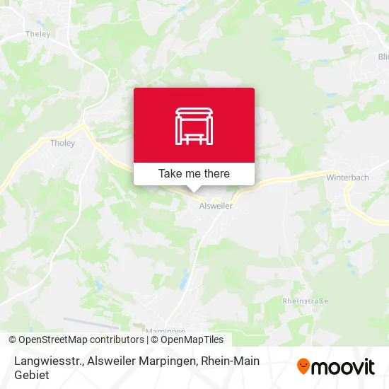 Карта Langwiesstr., Alsweiler Marpingen