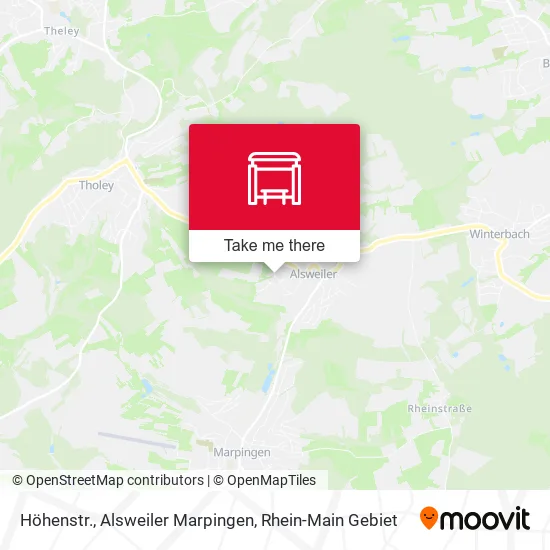 Карта Höhenstr., Alsweiler Marpingen