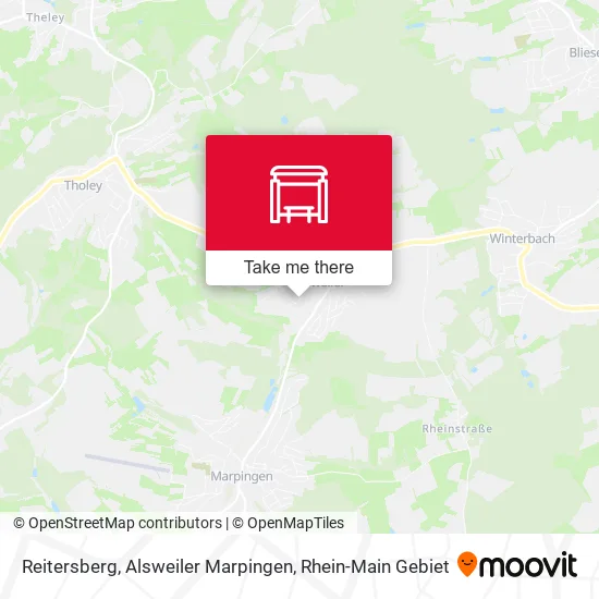 Карта Reitersberg, Alsweiler Marpingen