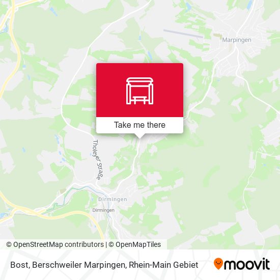Bost, Berschweiler Marpingen map