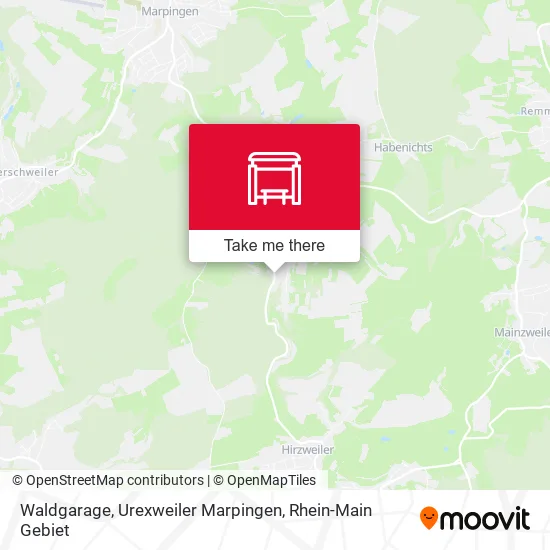 Карта Waldgarage, Urexweiler Marpingen