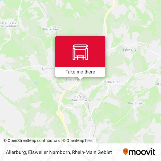 Allerburg, Eisweiler Namborn map