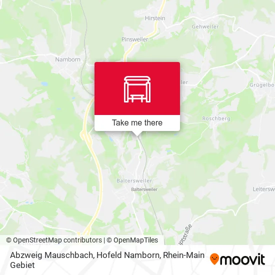 Карта Abzweig Mauschbach, Hofeld Namborn