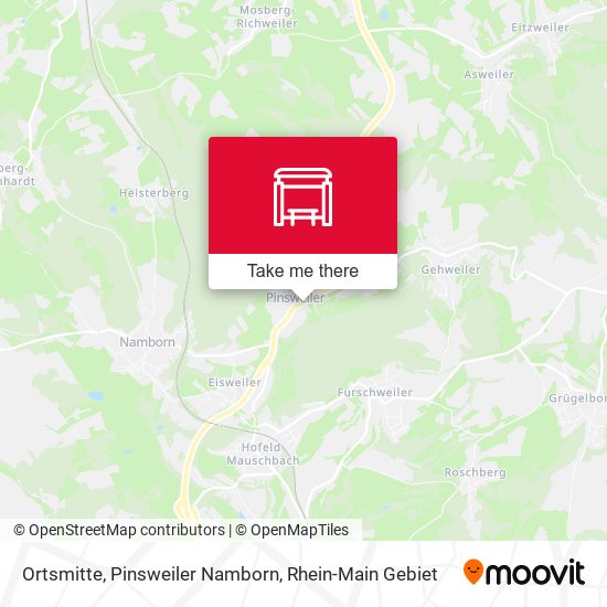 Ortsmitte, Pinsweiler Namborn map