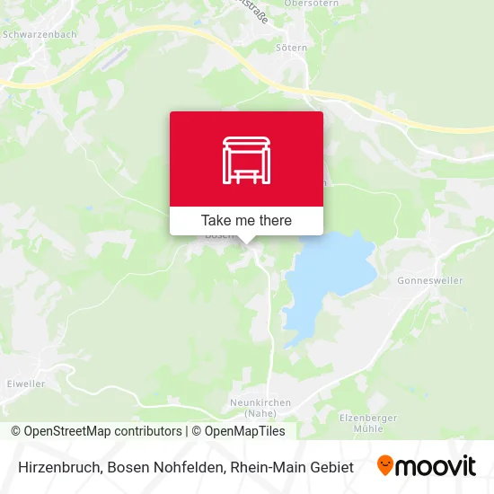 Карта Hirzenbruch, Bosen Nohfelden