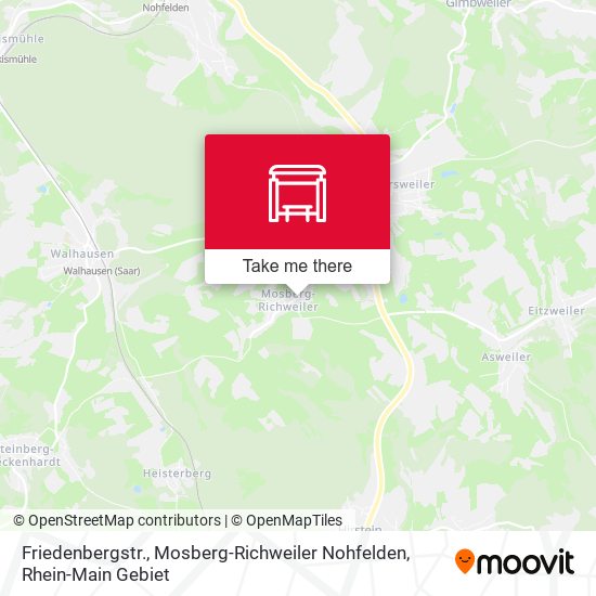 Friedenbergstr., Mosberg-Richweiler Nohfelden map